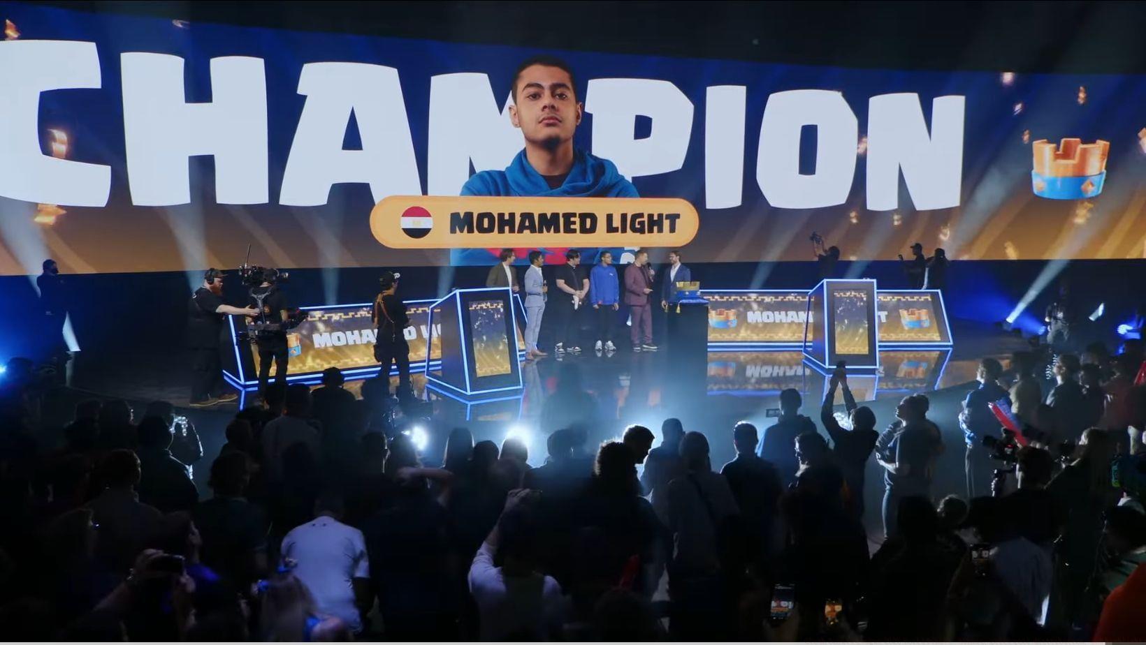 Mohamed Light wins Clash Royale 2025 World Finals (Image via YouTube/Clash Royale Esports)