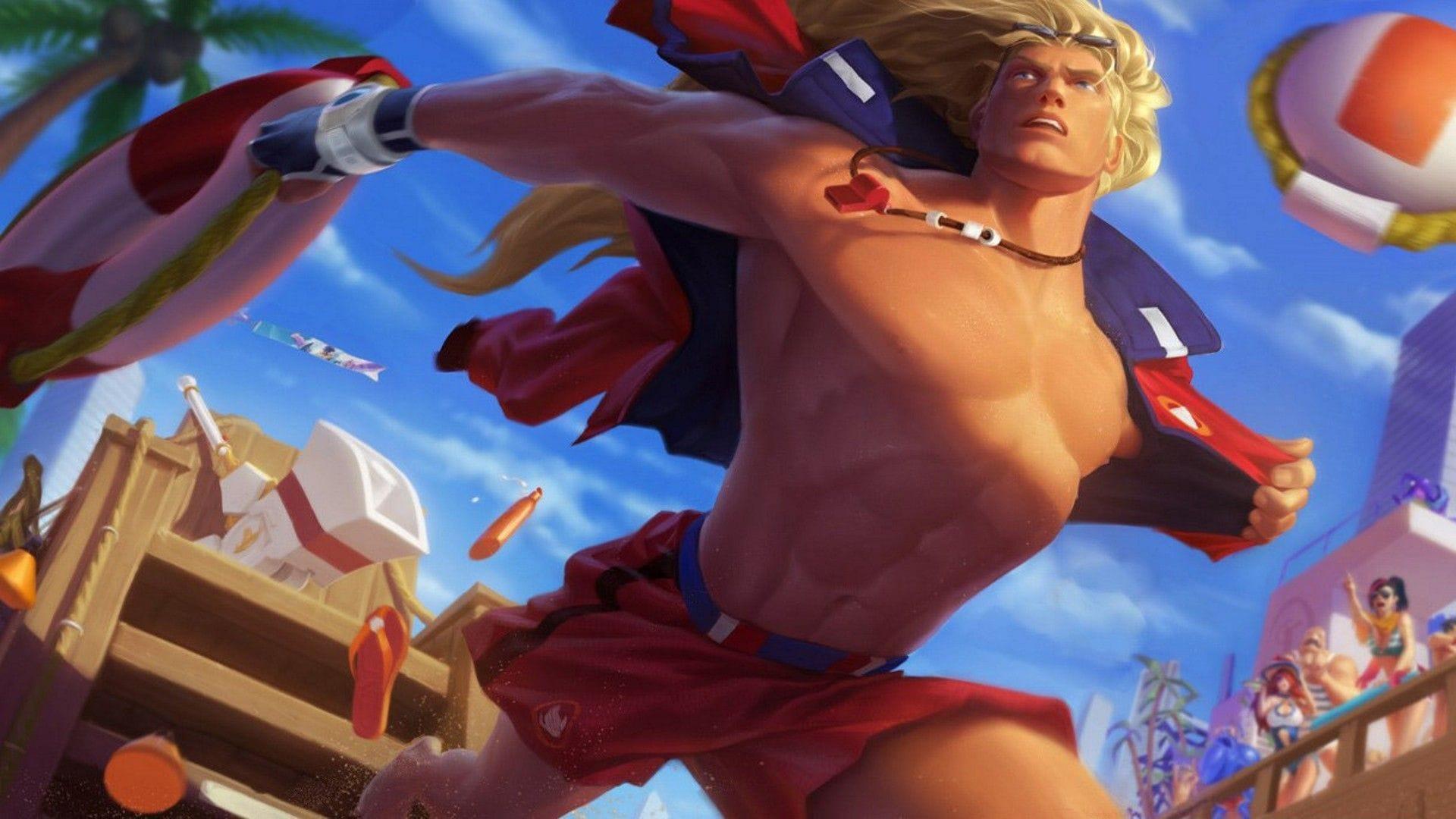 Pool Party Taric in League of Legends (Image via Riot Games)