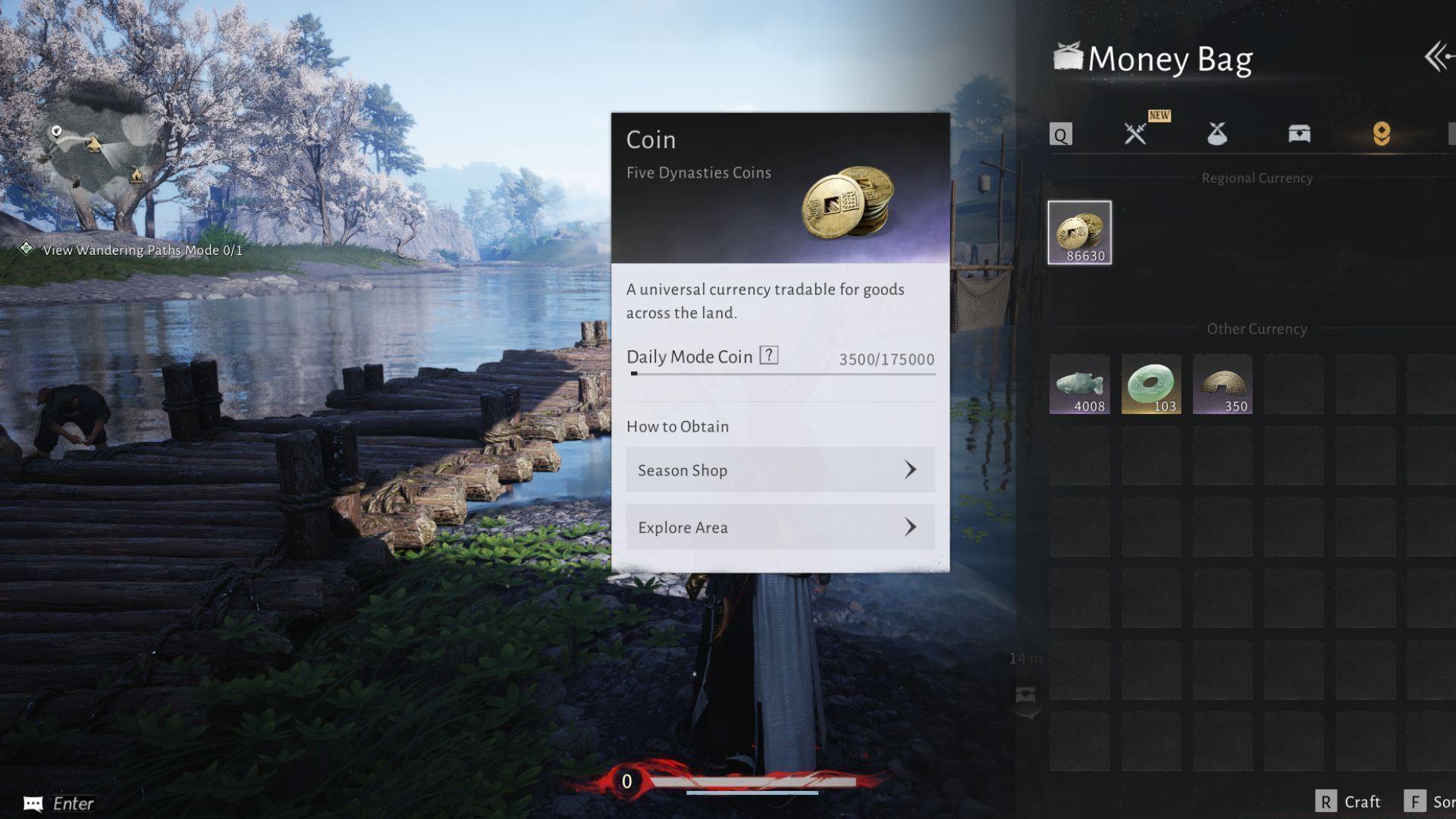 Zhou Coins in Where Winds Meet