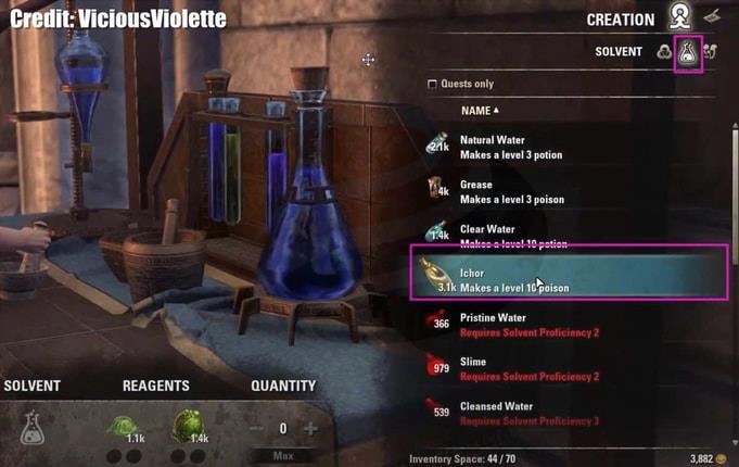 ESO Alchemy Power Leveling Guide p2 solvent