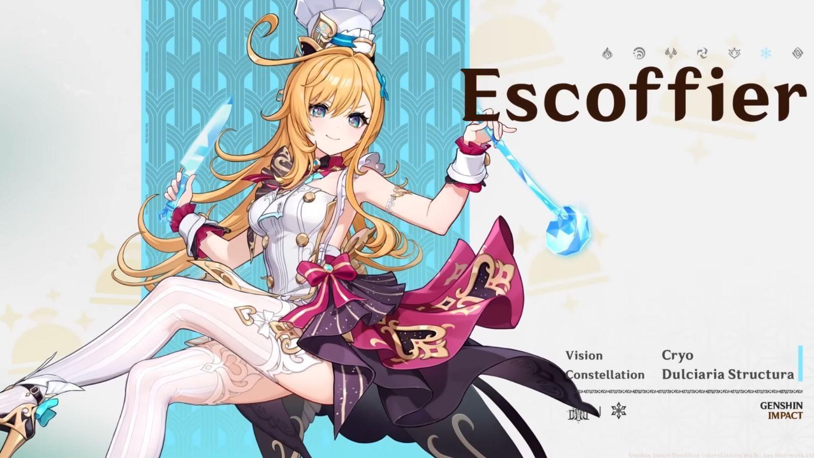 Constellation guide for Escoffier in Genshin Impact