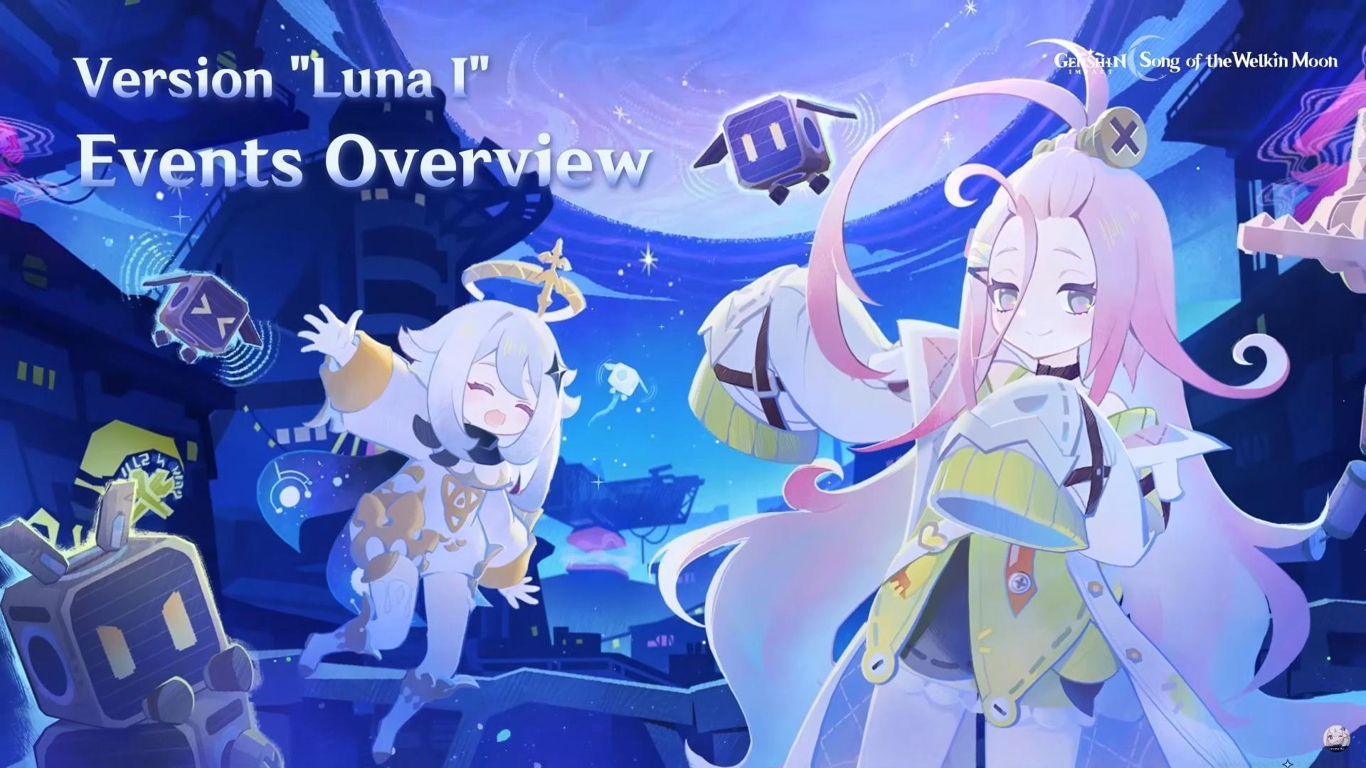 Luna I events overview (Image via HoYoverse)