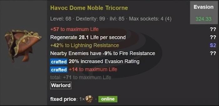 Fire Flicker Strike Build Ascendant Scion rare helmet 