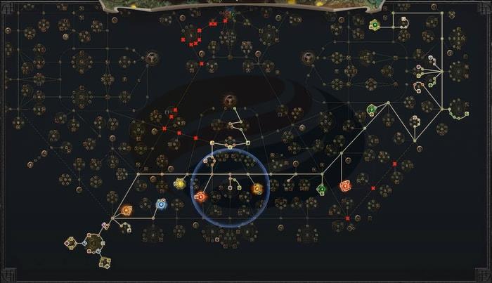 Fire Flicker Strike Build Ascendant Scion skill tree