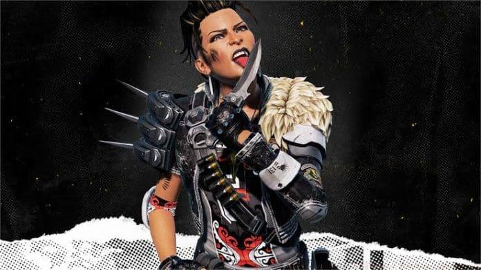 Mad Maggie Mad Maggie skins from Apex Legends showcasing various levels of rarity from common to legendary