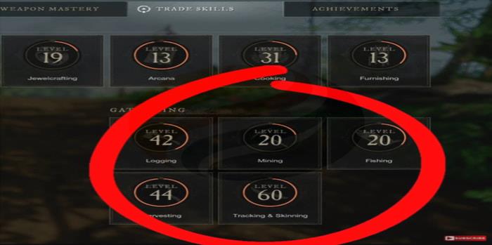 New World Gathering Skills