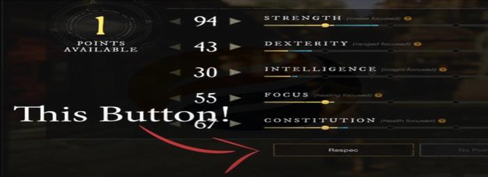 New World Reset Attribute Points