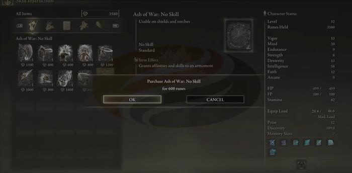 no skill ash of war