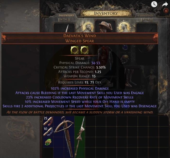 poe 2 Daevata's Wind