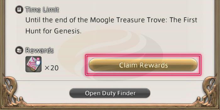 reward claim